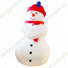 Надувная фигура Снеговик в шапке