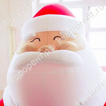 Голова Деда Мороза надувная